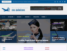 Tablet Screenshot of cielquebecois.com